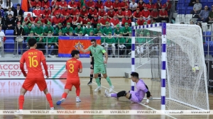 Сборная Беларуси по мини-футболу победила команду Китая в первом спарринге