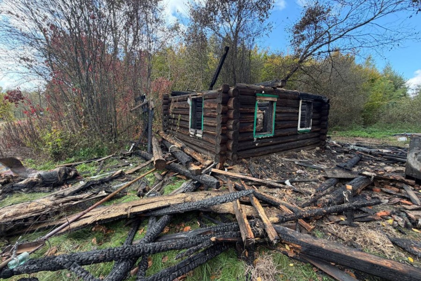 Жилой дом горел в д. Нестеровка