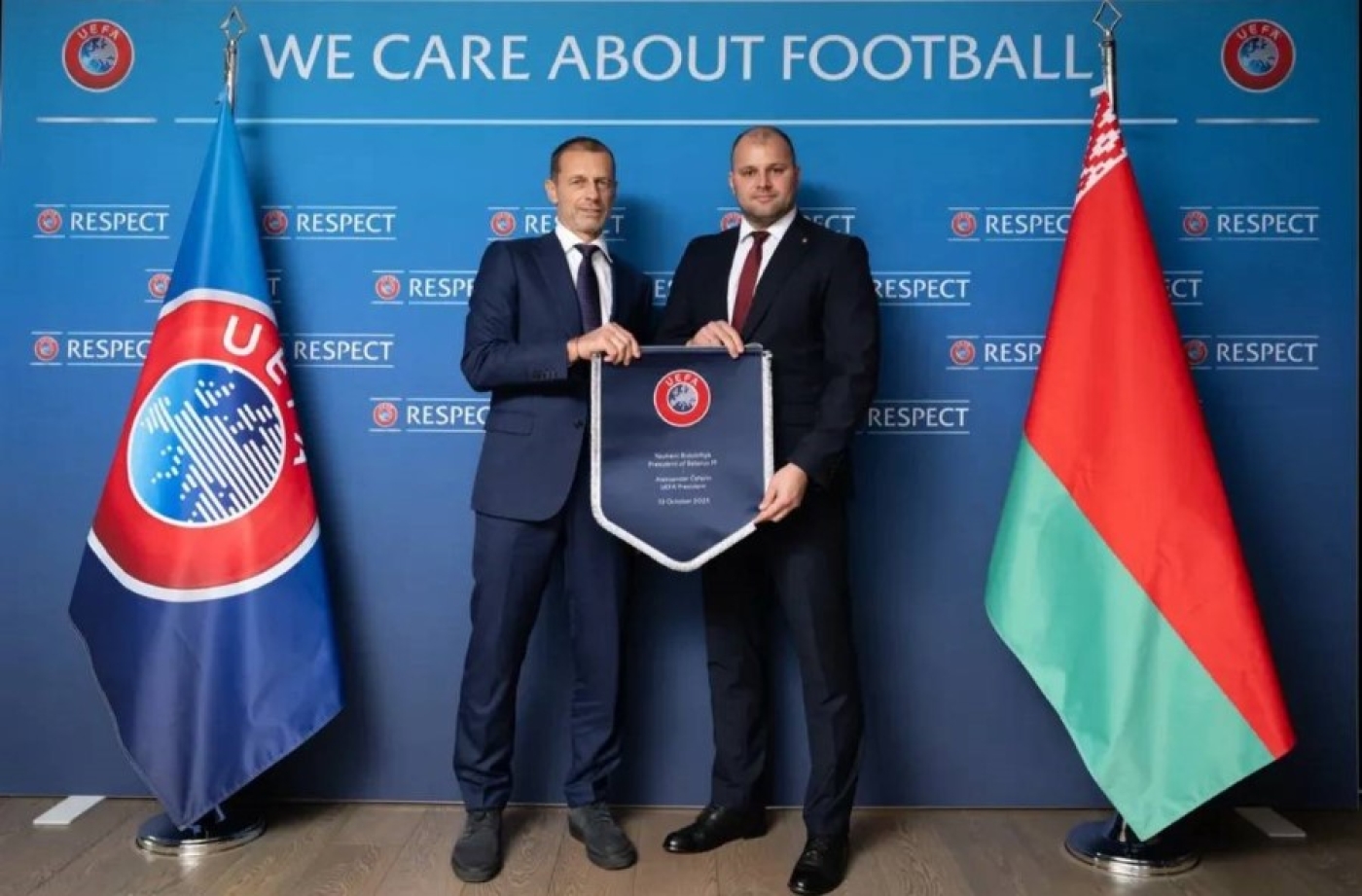 Официальная встреча Евгения Булойчика и Александра Чеферина