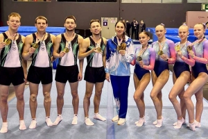 Белорусы выиграли мужской и женский командный турниры на ЧЕ по прыжкам на батуте