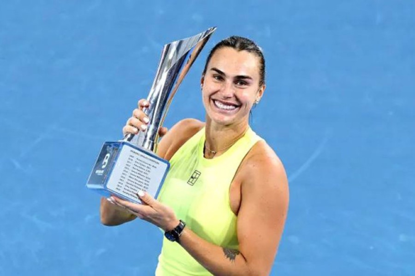 "Доказала статус сильнейшей". Глава НОК поздравил Соболенко с титулом в Брисбене