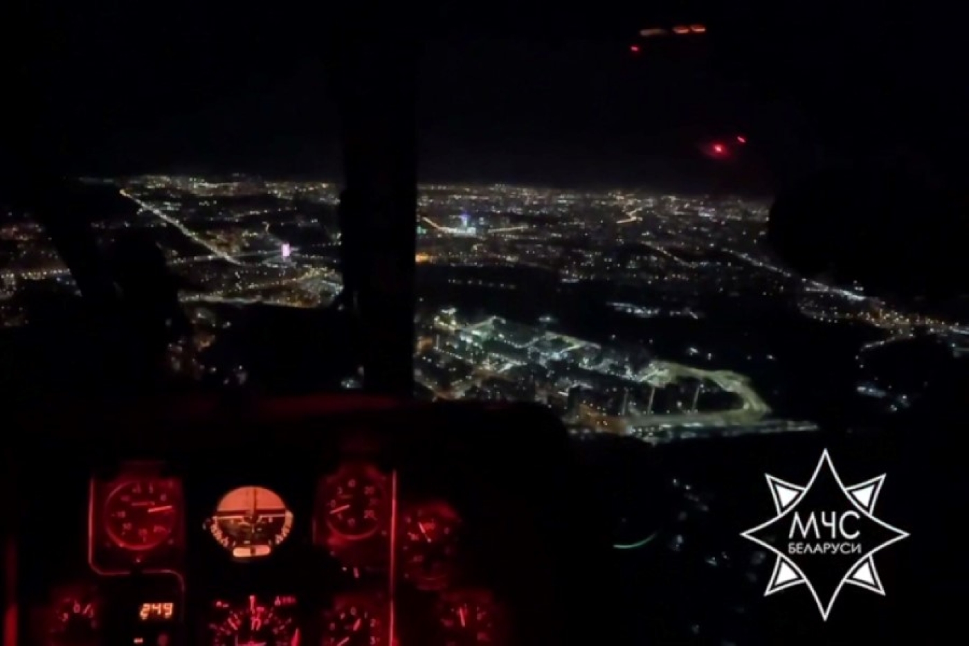 В МЧС рассказали, как и для чего делают ночную аэросъемку Минска