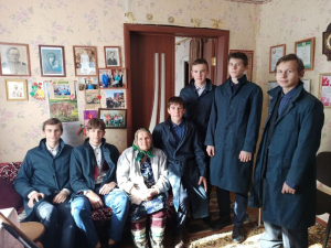 Школьники посетили ветерана Великой Отечественной Войны Софью Петровну Стасевич