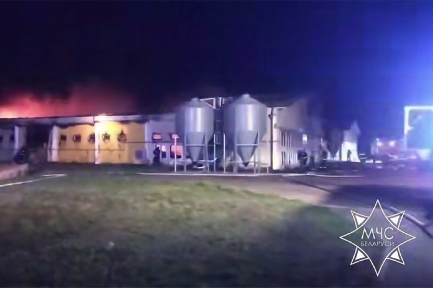 В Брестском районе горел птичник