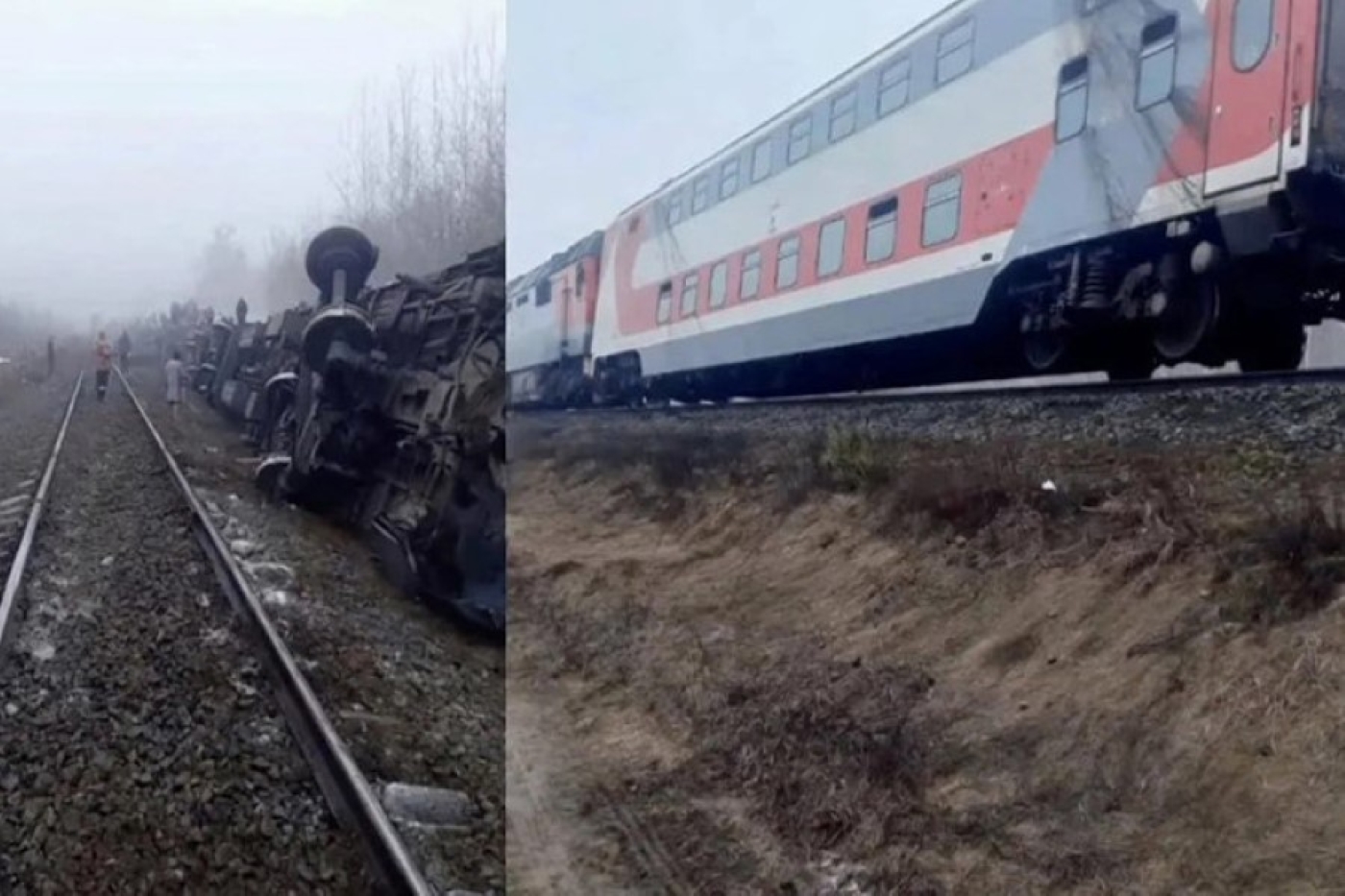 Семь пассажирских вагонов поезда Челябинск - Москва сошли с рельсов