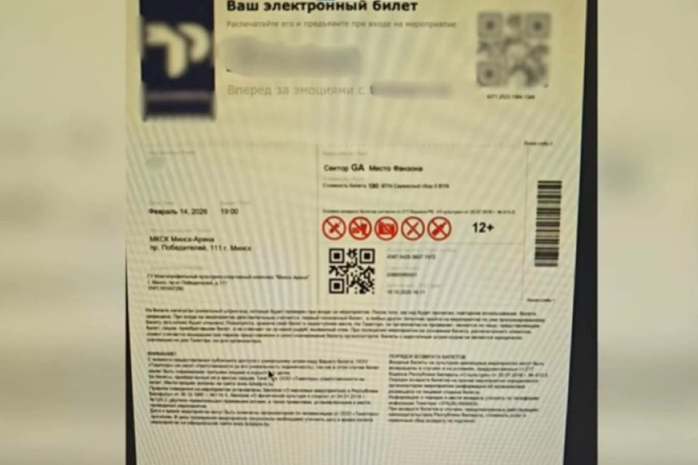 Подросток из Минска несколько раз продал одни и те же электронные билеты на концерт, его задержали