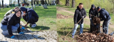Березинцы дружно навели порядок во время субботника