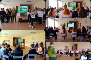 Открытый диалог с учащимися на тему «В патриотизме молодёжи – будущее Беларуси».