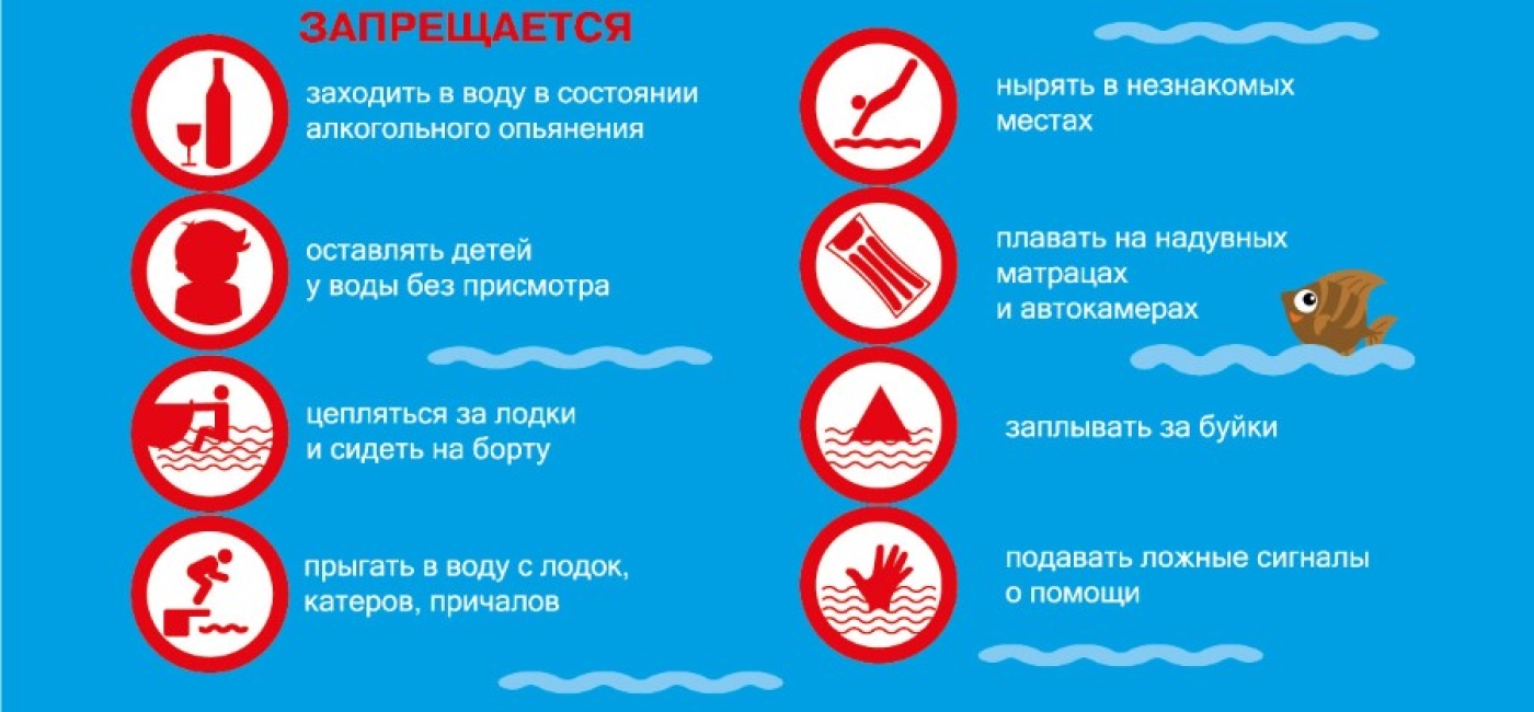 МЧС предупреждает: Соблюдайте правила отдыха у воды!