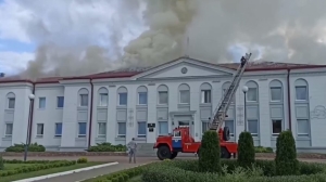 В Осиповичском райисполкоме произошел пожар