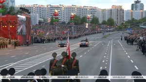 Военный парад по случаю 80-летия Победы начался у стелы "Минск - город-герой"