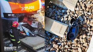 В МВД рассказали подробности о столкновении поезда с легковушкой в Ивацевичском районе