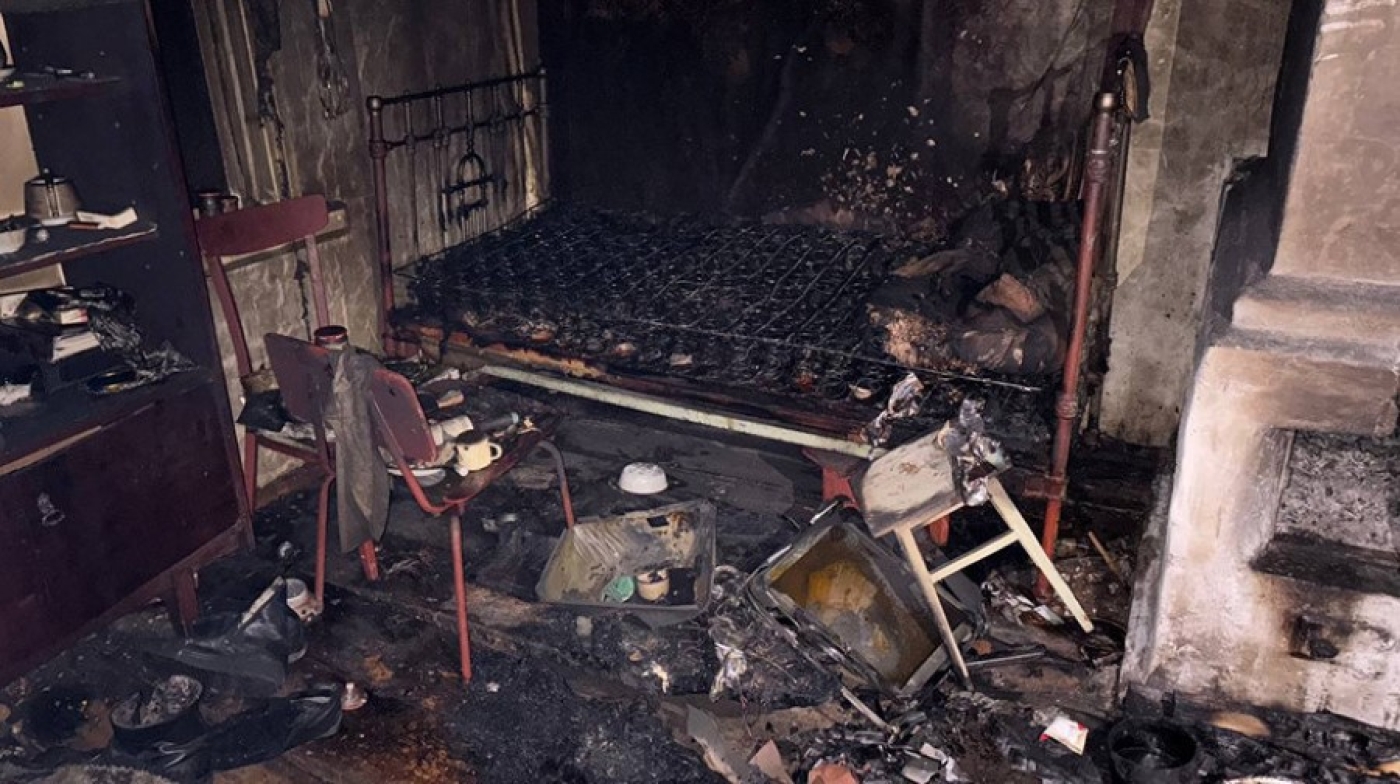В Лоевском районе при пожаре в жилом доме погиб хозяин