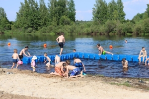 Благоустройство пляжа продолжается