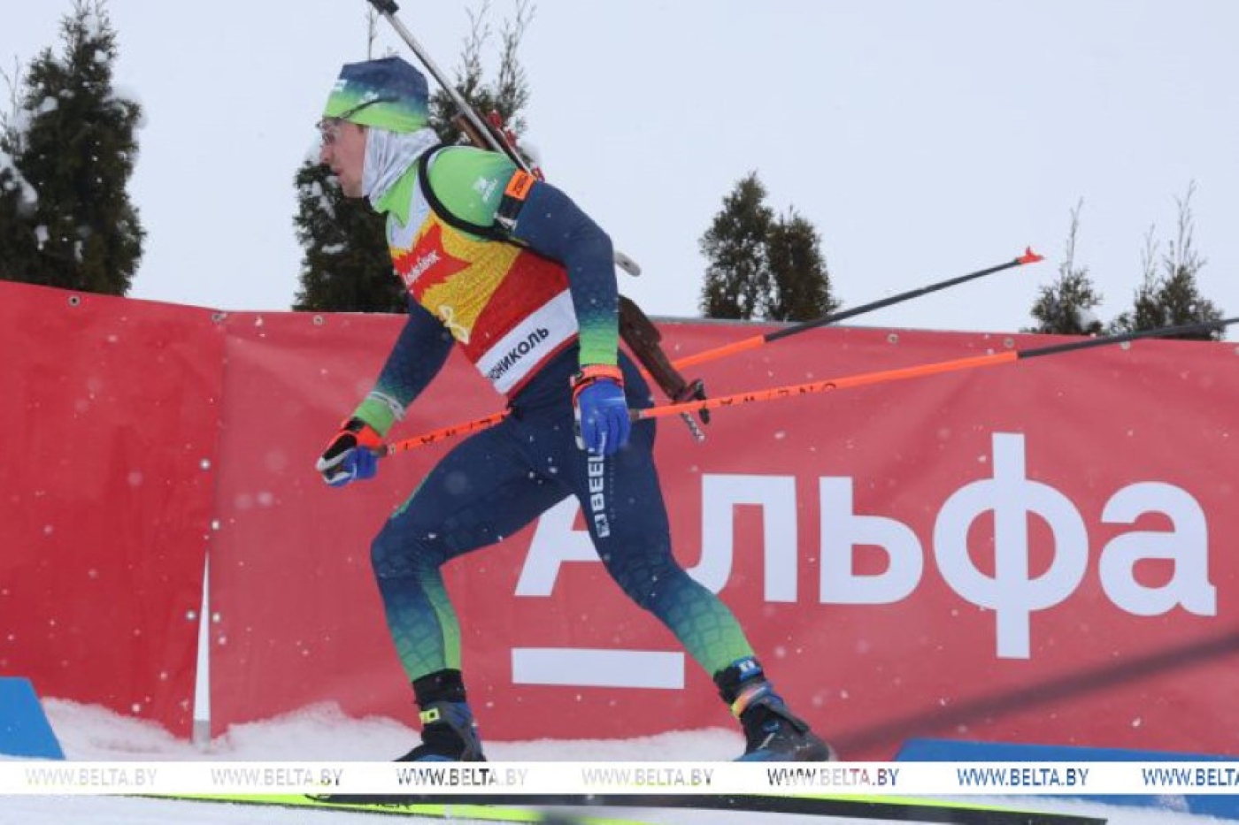 Лукашенко поздравил биатлониста Смольского с победой в гонке преследования на этапе Кубка Содружества в "Раубичах"