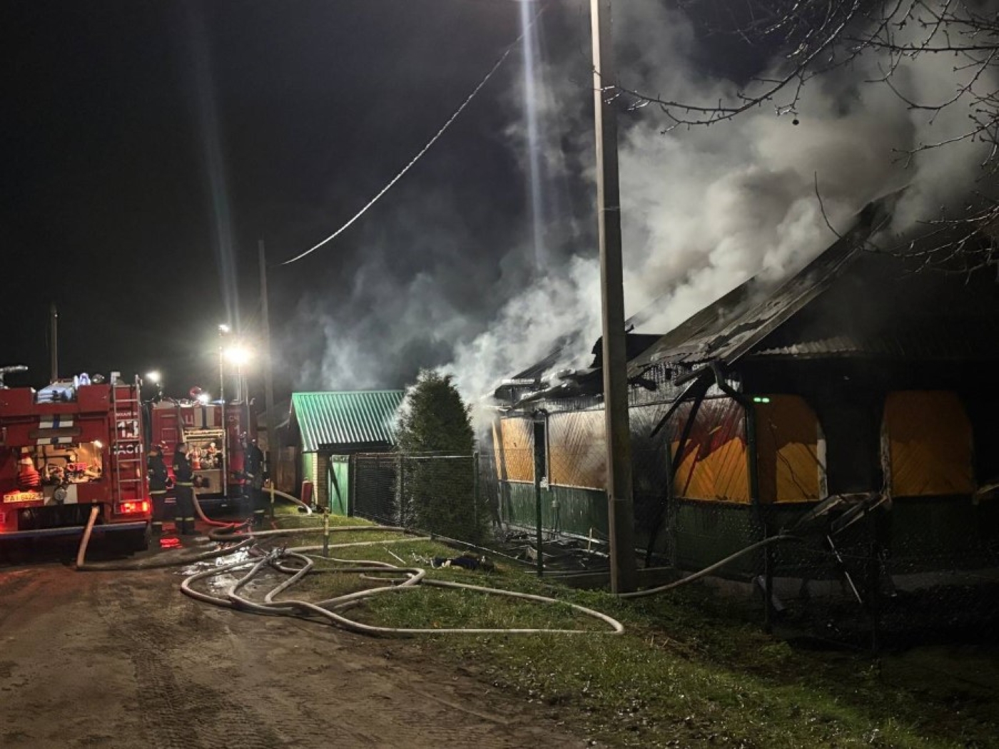 Ночью 7 ноября в д. Глухой Ток сгорел жилой дом