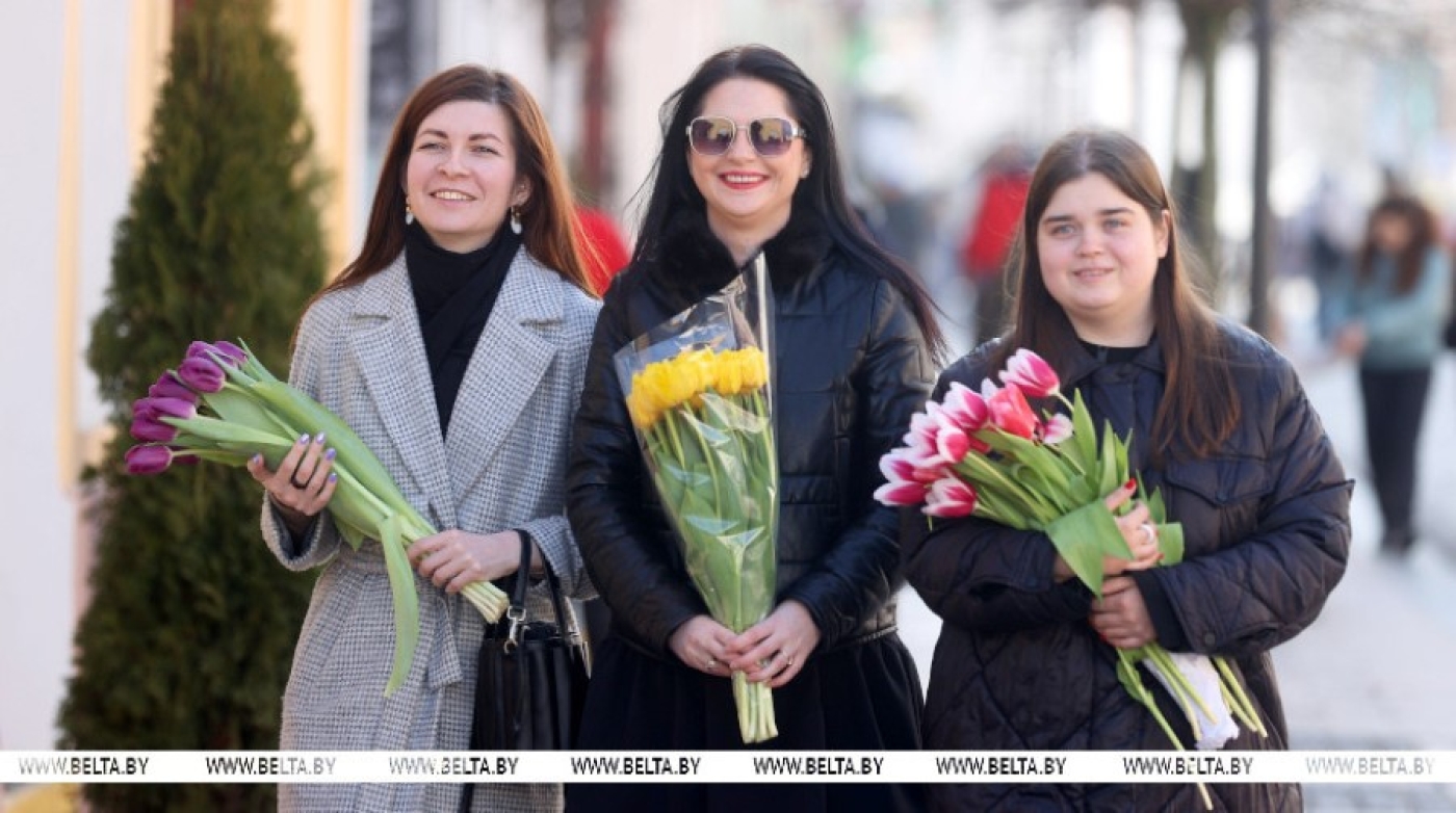 Праздник весны, красоты и любви. День женщин отмечают в Беларуси