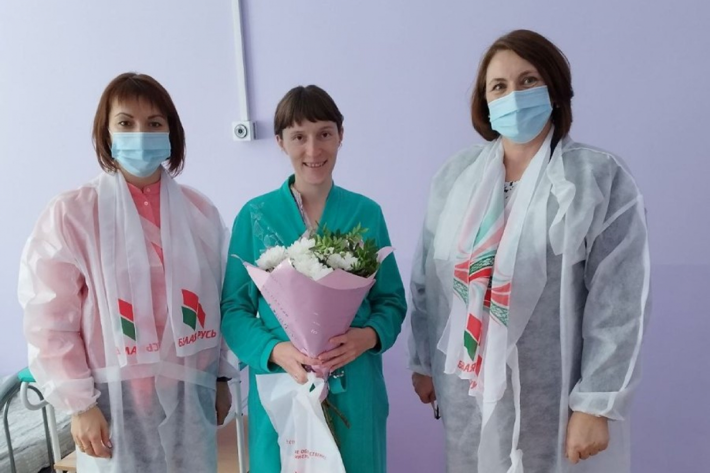 В родильном отделении Березинской ЦРБ Белая Русь чествовала маму малыша