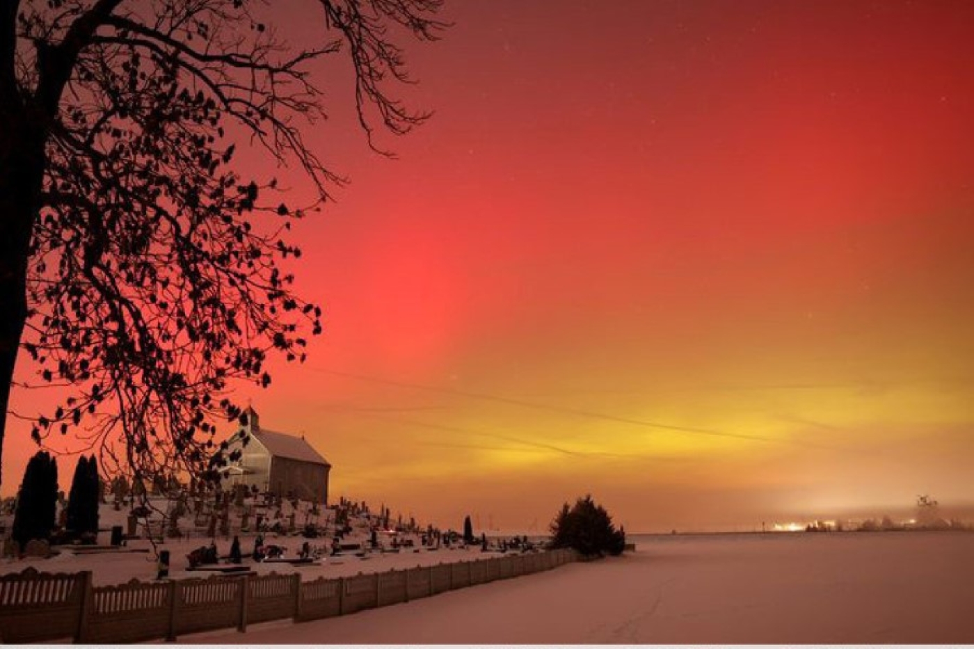 Полярное сияние ночью 20 января зафиксировали все метеостанции Гродненской области