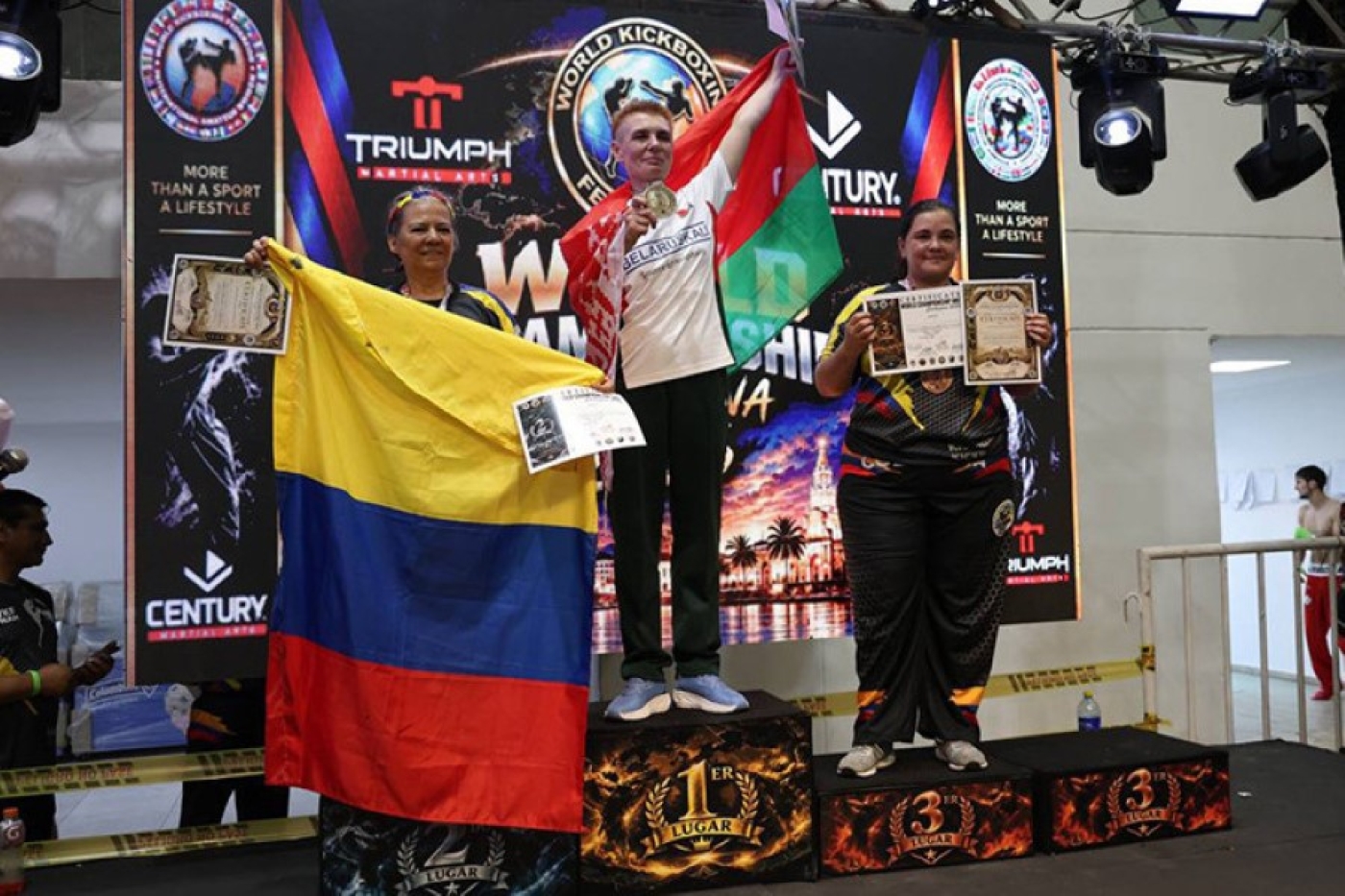 Белорусы взяли четыре золота во второй день ЧМ по кикбоксингу WKF в Колумбии