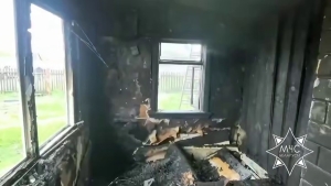 На пожаре в Каменецком районе погибли двое детей