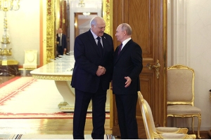 Лукашенко и Путин до начала заседания ВГС пообщались тет-а-тет