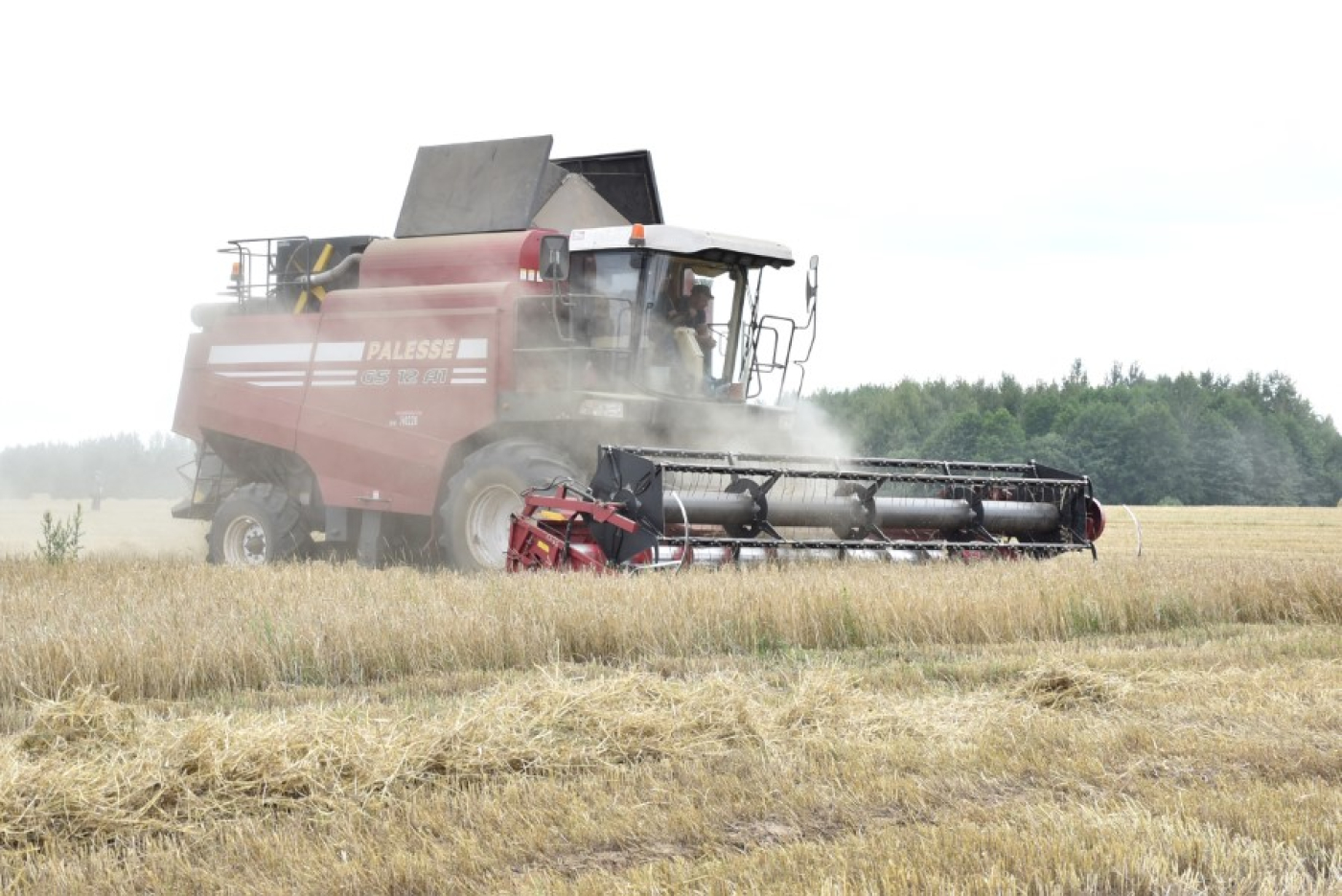 На жатве отмечены первые тысячники