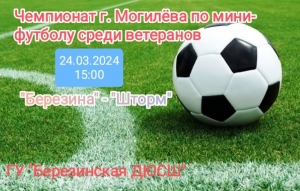 Березина - Шторм на чемпионате Могилева по мини-футболу