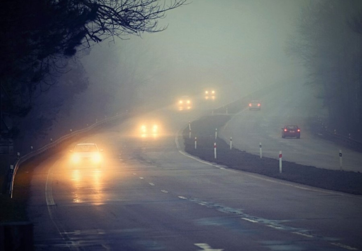 Госавтоинспекция Березинского района призывает водителей быть предельно внимательными на дороге в условиях тумана!