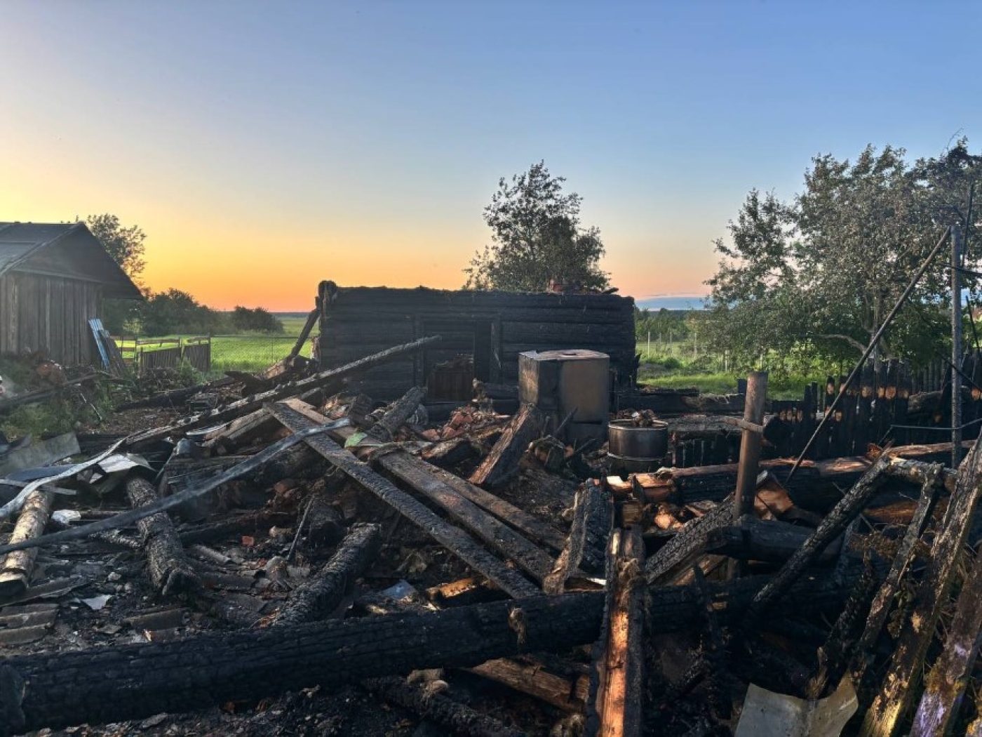 Субботний пожар в Микуличах