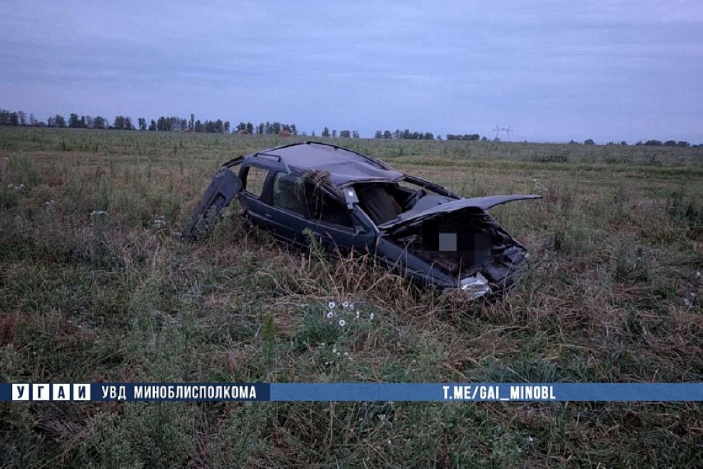 В Червенском районе машина съехала в кювет и опрокинулась: водитель погиб