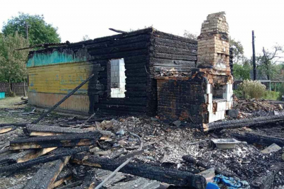 Сгорела дача в Старой Князевке
