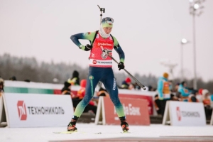 Сола заняла четвертое место в спринте на чемпионате России по биатлону