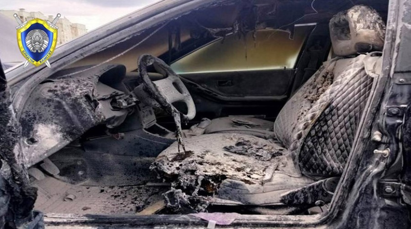 Житель Гродно попытался угнать иномарку, а потом поджег ее, пытаясь скрыть следы